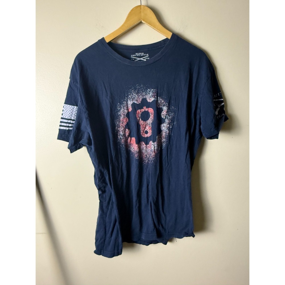 Grunt Style T Shirt Mens‎ XL Navy Blue Gear Graphic Short Sleeve